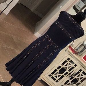 Tadashi Shoji Navy Lace Dress